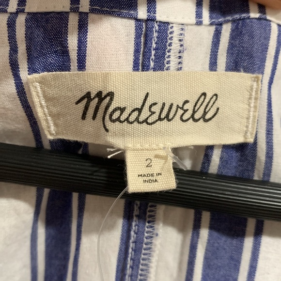 Madewell Ruffle-Sleeve Tiered Dress in Ava Stripe - Picture 8 of 12